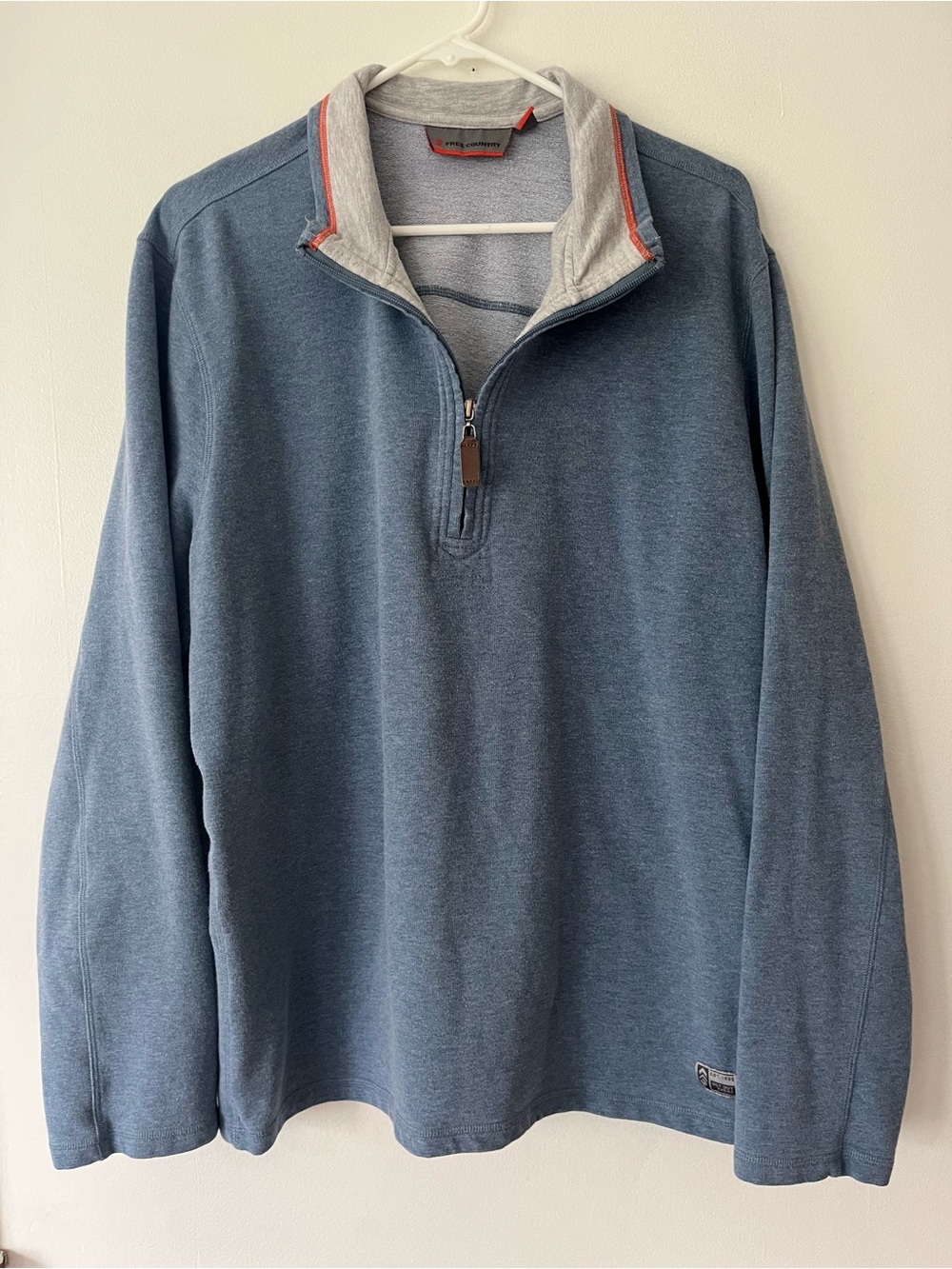 Men’s free country 1/4 zip sweatshirt XL